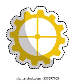 gears machine isolated icon vector illustration design
