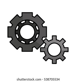 gears machine isolated icon vector illustration design