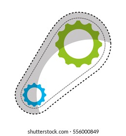 gears machine isolated icon vector illustration design