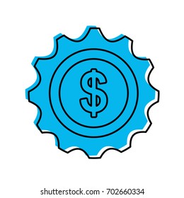 gears machine with money