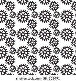 gears machine pattern isolated icon