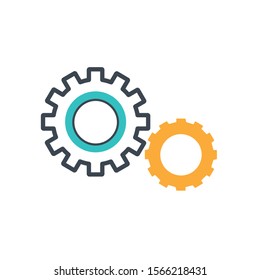 gears machine settings isolated icon vector illustration design