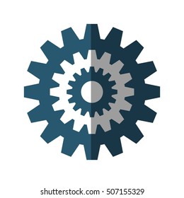 gears machine settings isolated icon vector illustration design