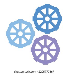 gears machinery cogs setting icon