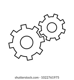 gears machinery isolated icon