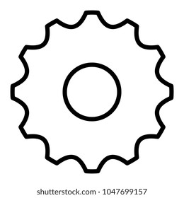 gears machinery isolated icon