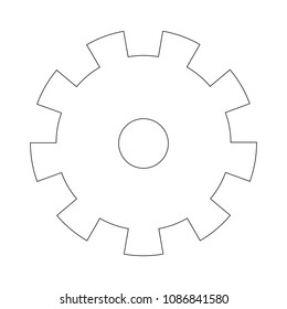 gears machinery isolated icon