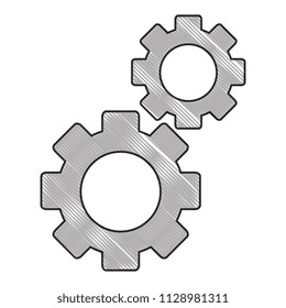 gears machinery isolated icon