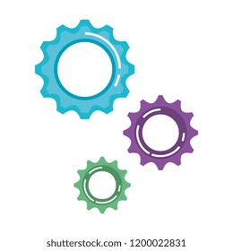 gears machinery isolated icon