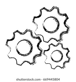 gears machinery isolated icon