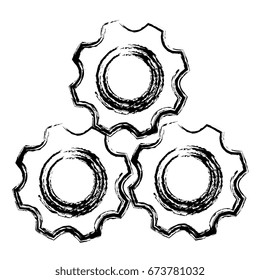 gears machinery isolated icon