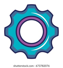 gears machinery isolated icon