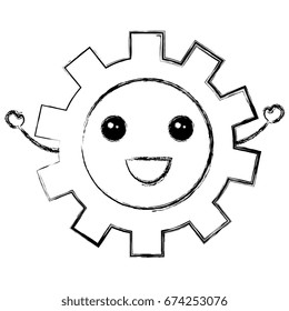 gears machinery isolated icon