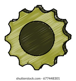 gears machinery isolated icon