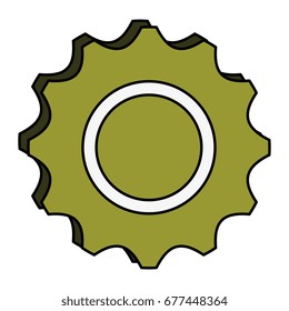gears machinery isolated icon