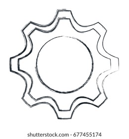 gears machinery isolated icon