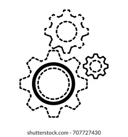 gears machinery isolated icon