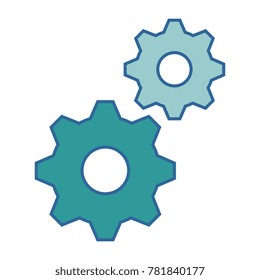 gears machinery isolated icon