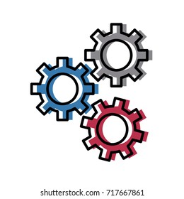 Gears machinery pieces