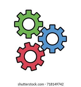Gears machinery pieces