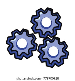 Gears machinery pieces