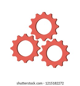 Gears machinery working