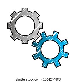 gears mechanical cogwheel work icon