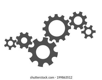 fondo de diseño de movimiento de engranajes