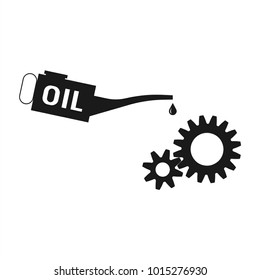 Gears and Oil Lubricator Icon