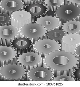 Gears on background