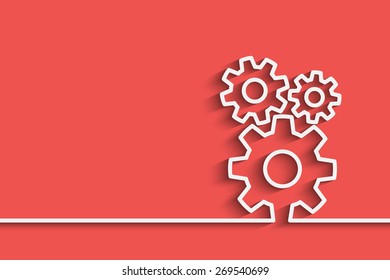 gears on a creative background for your design