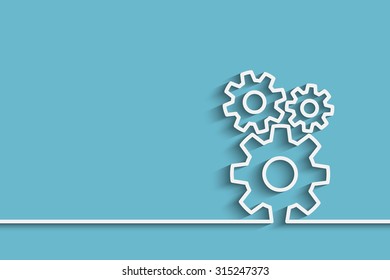 gears on a creative background for your design