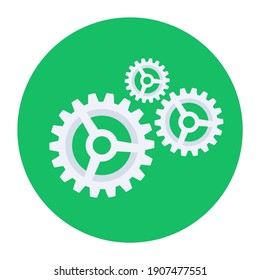 
Gears on a green background depicting settings