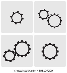 Gears on grey background