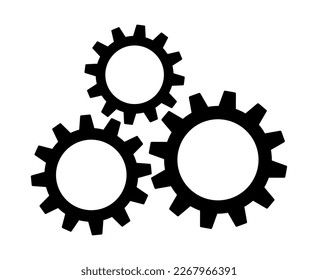 gears on a white background
