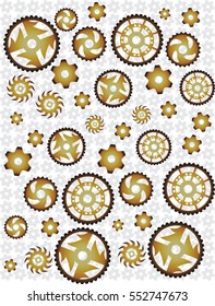 gears on a white background
