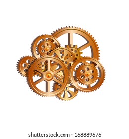 gears on a withe background, vector illustration