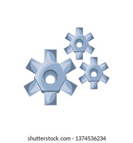 gears pinions machine isolated icon