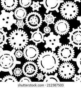 Gears seamless pattern