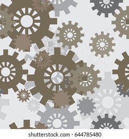 gears seamless pattern