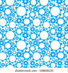 Gears, seamless pattern. Vector illustration