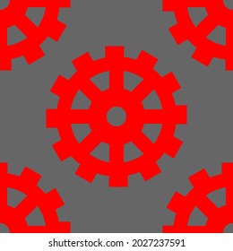 gears, seamless pattern, vector illustration