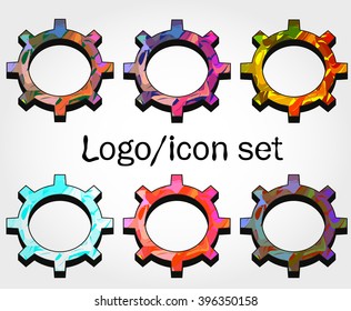 gears set for logo or icons 