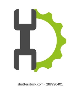gears settings design, vector illustration eps10 graphic 