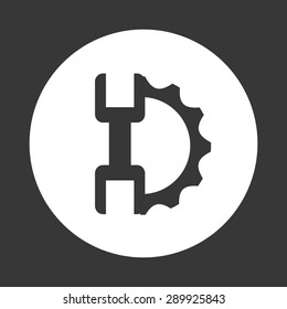 gears settings design, vector illustration eps10 graphic 