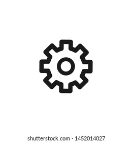 Gears settings vector icon illustration