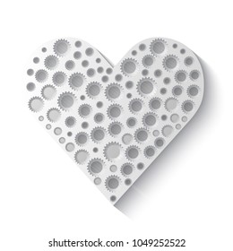 Gears in shape of heart