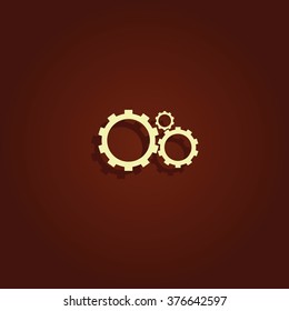 Gears sign icon.
