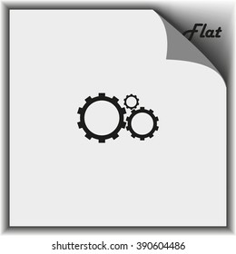 Gears sign icon.