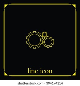 Gears sign icon.